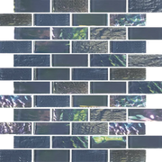 Nautical Thunder Grey 13 1x3 Glass Mosaic Tile