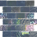 Nautical Thunder Grey 13 1x3 Glass Mosaic Tile