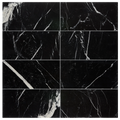 Negro Marquina 12x24 Polished Marble Tile