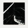 Negro Marquina 12x24 Polished Marble Tile close-up