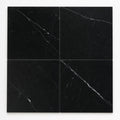Negro Marquina 18x18 Polished Marble Tile close-up