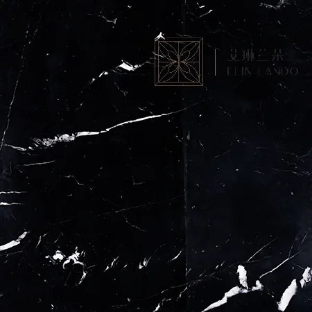 Negro Marquina 18x18 Honed Marble Tile
