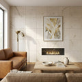 Nepal Golden Sand Quartzite Natural 24 x 24 x 2 Quartzite Column Cap Cap 24x24 tile — Living Room feature wall