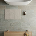 Nepal Golden Sand Quartzite Natural 8 x 24 x 2 Quartzite Wall Cap Cap 8x24 tile — Bathroom floor