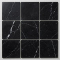 Nero Marquina (Black) Marble 12x12 Honed Tile close-up