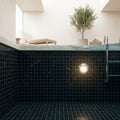 Nero Marquina (Black) Marble 2x2 Honed Mosaic — Swimming Pool pool interior tiling