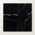 Nero Marquina Marble Tile 12x24 Polished close-up