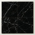 Nero Marquina Marble Tile 18x18 Polished close-up