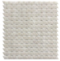 Neutra 6.0 from Italy Bianco 11x12 Triangle Glass Mosaic