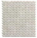 Neutra 6.0 from Italy Bianco 11x12 Triangle Glass Mosaic