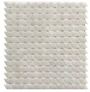 Neutra 6.0 from Italy Bianco 11x12 Triangle Glass Mosaic