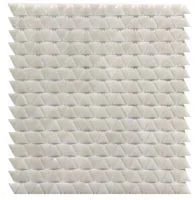 Neutra 6.0 from Italy Bianco 11x12 Triangle Glass Mosaic