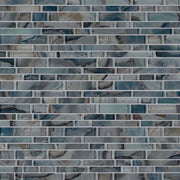 Night Sky Interlocking Pattern Misc. Glass Mosaic Tile