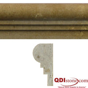 Noce 0.75x12x1 Unfilled & Honed Travertine Pencil Trim