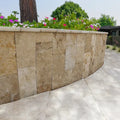 Noce 1x2 Split-Face Travertine Mosaic Tile