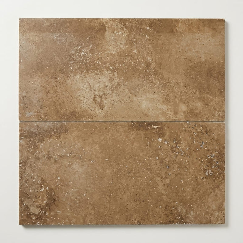 Noce 18x36 Filled Honed Travertine Tile close-up