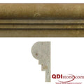Noce 2x12x1 Unfilled & Honed Travertine Single Ogee Trim