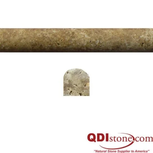 Noce 2x12x1 Unfilled & Honed Travertine Single Ogee Trim