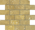 Noce 2x4 Filled & Honed Travertine 3D Mosaic Tile