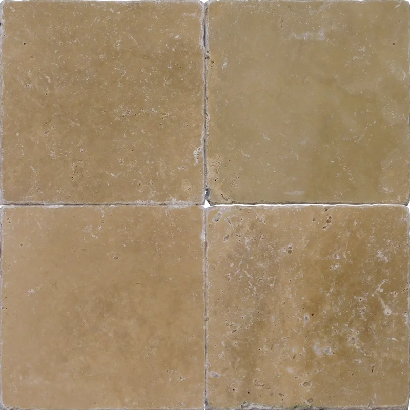 Noce 6x6 Tumbled Travertine Tile