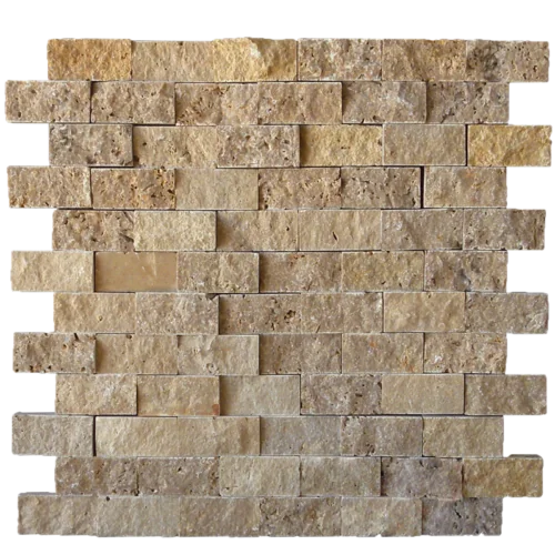 Noce 7x10x7 Split-Face Travertine Corner Ledger Stone