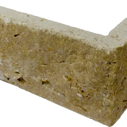 Noce 10x5.75x6 Split-Face Travertine Corner Ledger Stone