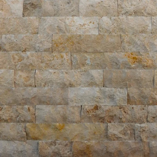Noce 6x24 Split-Face Travertine Ledger Stone