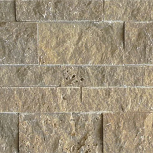Noce 7x10x7 Split-Face Travertine Corner Ledger Stone