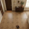 Noce (Antalya) Travertine 12x12 Filled & Honed Travertine Tile — Foyer floor