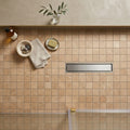 Noce (Antalya) Travertine 2x2 Filled & Honed Travertine Mosaic — Bathroom shower floor