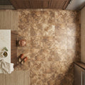 Noce (Antalya) Travertine 24x24 Filled & Honed Travertine Tile — Kitchen floor