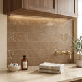 Noce (Antalya) Travertine 3x6 Filled & Honed Travertine Tile — Laundry Room backsplash