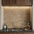 Noce (Antalya) Travertine 3x6 Honed Travertine Tile — Wet Bar backsplash