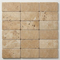 Noce (Antalya) Travertine 3x6 Tumbled Travertine Tile close-up