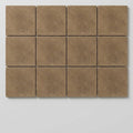 Noce (Antalya) Travertine 6x6 Filled & Honed Travertine Tile close-up