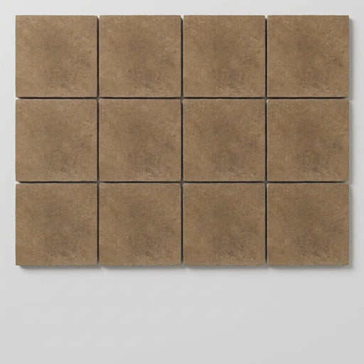 Noce (Antalya) Travertine 6x6 Filled & Honed Travertine Tile close-up