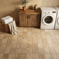 Noce (Antalya) Travertine 6x6 Tumbled Travertine Tile — Laundry Room floor