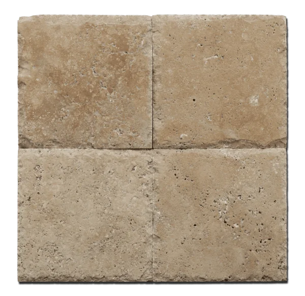 Antique Noce 8x8 Tumbled Travertine Paver