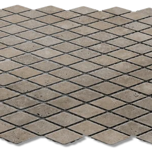 12x12 Mesh Noce Diamond Natural Travertine Mosaic