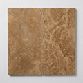 Noce Travertine Filled, Honed & Straight Edge 12 x 24 x 1/2 Cross Cut Tile 12x24 close-up