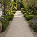 Noce Travertine Paver 6x12 Tumbled 1.25 inch — Garden path