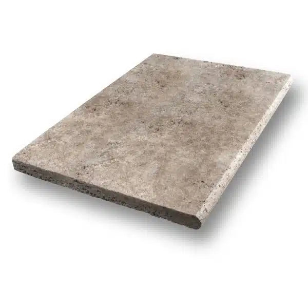 Noce Travertine Tumbled 16 x 24 x 2 Double Bullnose Coping