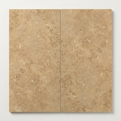 Noce Travertine Tile 12x24 Filled, Honed close-up