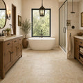 Noce Travertine Tile 12x24 Tumbled — Primary Bath floor