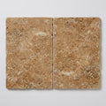 Noce Travertine Tile 16x24 Tumbled close-up