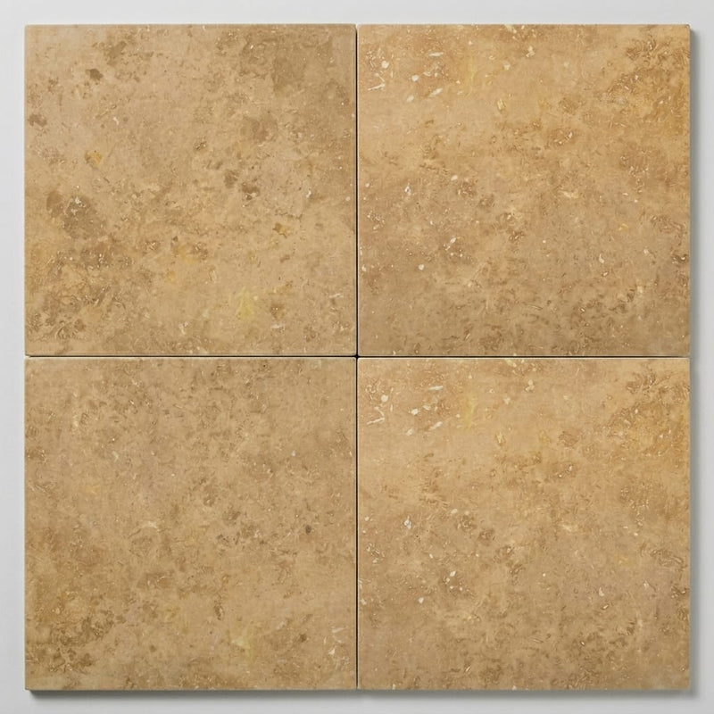 Noce Travertine Tile 18x18 Filled, Honed close-up