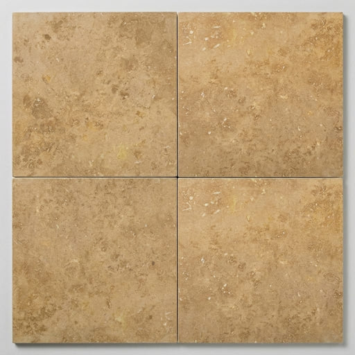 Noce Travertine Tile 18x18 Filled, Honed close-up