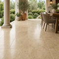Noce Travertine Tile 18x18 Polished — Covered Patio floor
