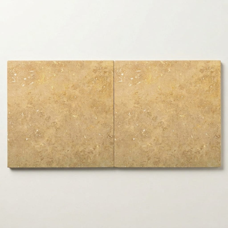Noce Travertine Tile 24x24 Filled, Honed close-up