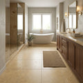 Noce Travertine Tile 24x24 Filled, Honed — Primary Bath floor